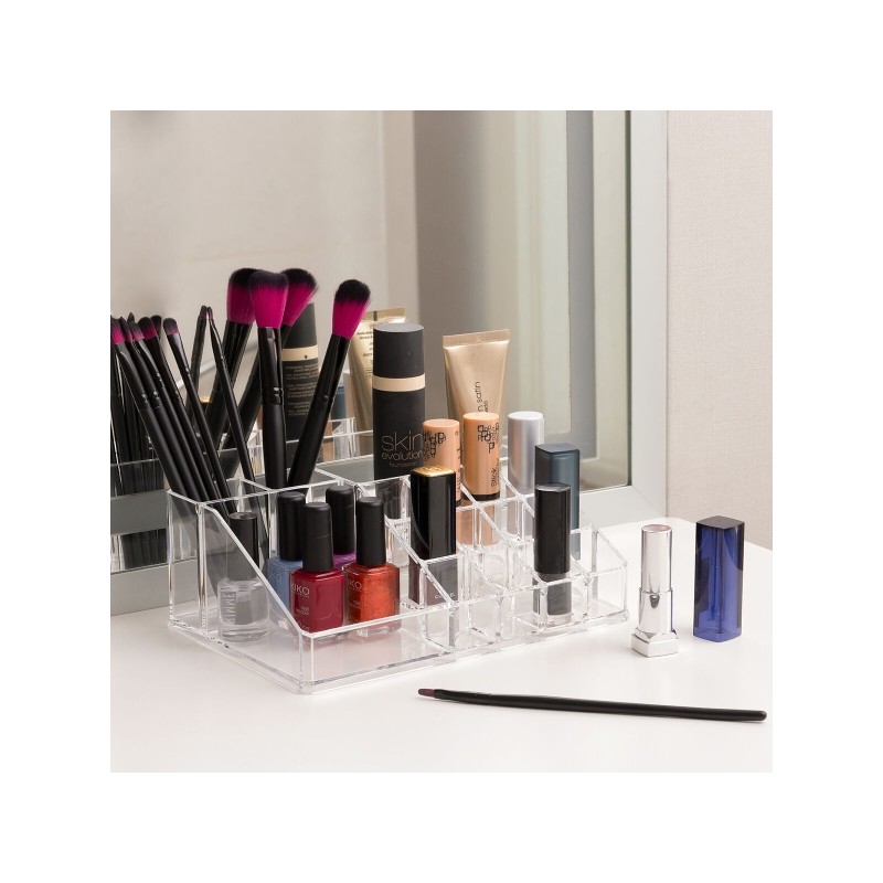 Organisateur De Maquillage Multifonction - Boîte Rangement Cosmétiques, Parfums, Rouge à Lèvres, Dimensions 32x15x12,8 Cm