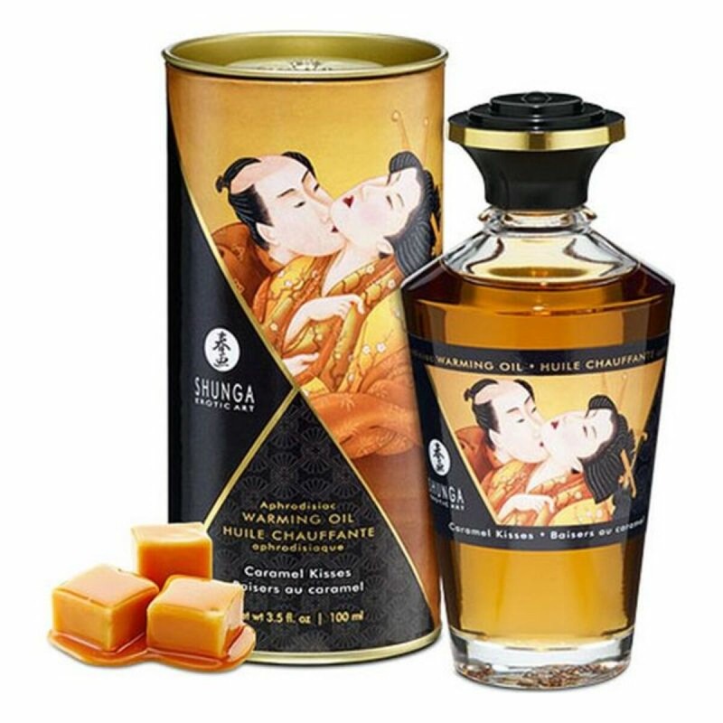 Huile de massage érotique caramel