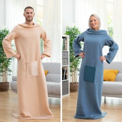 Couverture plaid à manches